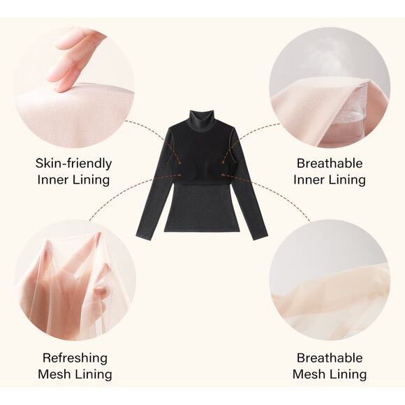 OGL ProWarm Turtleneck Long Sleeve Brami size L NWT - Picture 2 of 2